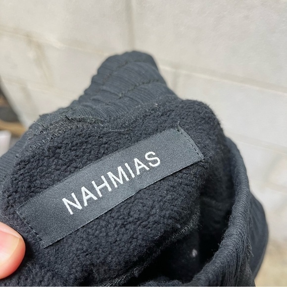 Nahmias Black Silk Trim Sweatpants - Picture 3 of 6